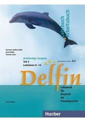 DELFIN TEIL 2 LEHR + ARBEITSBUCH MIT AUDIO CD - AUSGABE IN DREI BANDEN (LEKTIONEN 8-14)