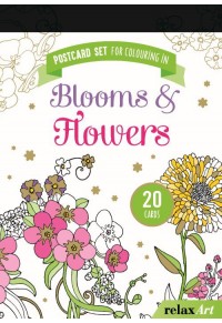 POSTCARD SET FOR COLOURING IN: BLOOMS & FLOWERS 978-3-625-17995-5 9783625179955
