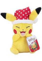 PIKACHU POKEMON XMAS ΜΕ ΚΟΚΚΙΝΟ ΣΚΟΥΦΟ ΛΟΥΤΡΙΝΟ 20CM