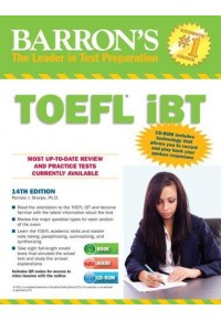 BARRON'S TOEFL IBT (+CD+CD-ROM) 14TH EDITION 978-1-4380-7284-5 9781438072845