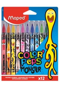 ΜΑΡΚΑΔΟΡΟΙ COLOR'PEPS MONSTER JUNGLE 12 ΤΕΜΑΧΙΑ  3154148454007