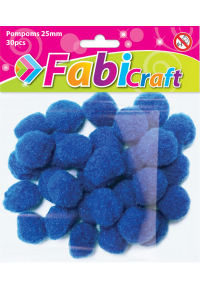 POMPOMS FABI 25 MM 30 ΤΕΜ. ΜΠΛΕ  5204983229914