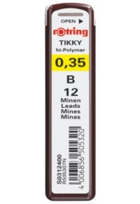 ΜΥΤΕΣ ΜΟΛΥΒΙΩΝ ROTRING 0,35 - 2 ΜΕΓΕΘΗ (B, HB)  4006856505535