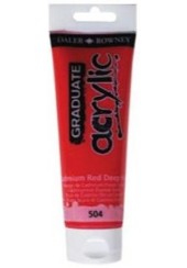 ΧΡΩΜΑ GRADUATE ACRYLIC 120ml RED DEEP HUE