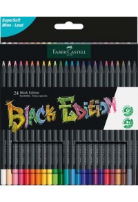 ΞΥΛΟΜΠΟΓΙΕΣ FABER CASTELL ΜΑΥΡΕΣ 24 ΤΕΜΑΧΙΩΝ  4005401164241