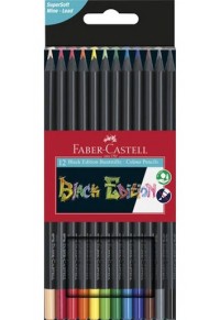 ΞΥΛΟΜΠΟΓΙΕΣ FABER CASTELL ΜΑΥΡΕΣ 12 ΤΕΜΑΧΙΩΝ  4005401164128