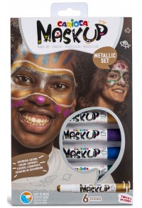 METALLIC SET - 6 ΧΡΩΜΑΤΑ ΠΡΟΣΩΠΟΥ MASK UP  8003511431556