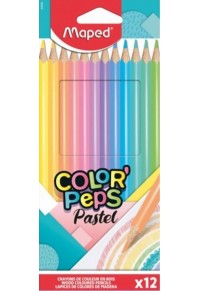 ΞΥΛΟΜΠΟΓΙΕΣ COLOR PEPS PASTEL 12 ΤΕΜΑΧΙΩΝ  3154148320692