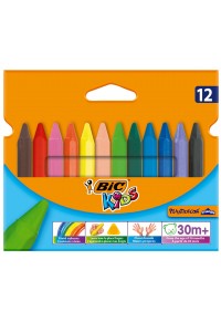 ΚΗΡΟΜΠΟΓΙΕΣ TRIANGLE 12 ΤΕΜΑΧΙΑ BIC KIDS PLASTIDECOR  3086124000789