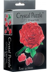 3D CRYSTAL PUZZLE - ΤΡΙΑΝΤΑΦΥΛΛΟ ΚΟΚΚΙΝΟ 44 ΤΕΜ.