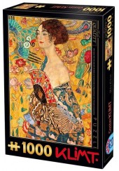 ΠΑΖΛ 1000 ΤΕΜΑΧΙΩΝ - KLIMT LADY WITH A FAN