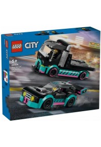 RACE CAR AND CAR CARRIER TRUCK - LEGO CITY 60406 ΜΕ ΔΩΡΟ ΛΑΜΠΑΔΑ  5702017567495