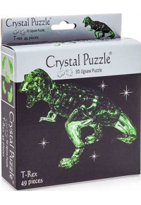 ΔΕΙΝΟΣΑΥΡΟΣ T-REX ΠΡΑΣΙΝΟΣ - CRYSTAL PUZZLE 3D  4893718903727