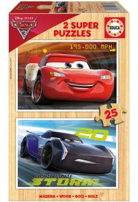 ΠΑΖΛ 2Χ25 ΤΕΜΑΧΙΩΝ ΞΥΛΙΝΟ CARS 3  8412668171732