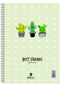 ΤΕΤΡΑΔΙΟ ΣΠΙΡΑΛ BEST FRIENDS 17X25 120 ΣΕΛΙΔΕΣ 2 ΘΕΜΑΤΑ ΣΕ 4 ΣΧΕΔΙΑ  5202832064525