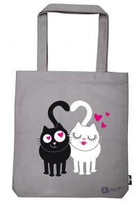 ED THE CAT IN LOVE - ΤΣΑΝΤΑ SHOPPER 39x42 ΒΑΜΒΑΚΕΡΗ  4033477274854