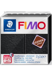 ΠΗΛΟΣ FIMO EFFECT LEATHER BLACK 56 gr.  4007817053300