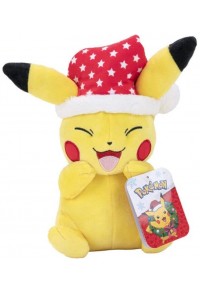 PIKACHU POKEMON XMAS ΜΕ ΚΟΚΚΙΝΟ ΣΚΟΥΦΟ ΛΟΥΤΡΙΝΟ 20CM  191726382485