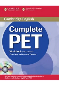 COMPLETE PET WORKBOOK WITH ANSWERS 978-0-521-74140-8 9780521741408