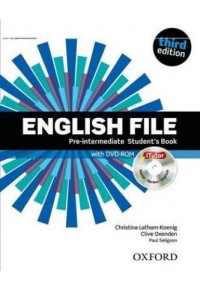 ENGLISH FILE PRE-INTERMEDIATE STUDENT'S (+DVD-ROM) 978-0-19-459865-1 9780194598651