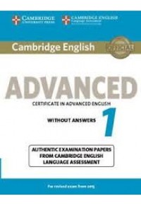 CAMBRIDGE ENGLISH ADVANCED 1 FOR REVISED EXAM FROM 2015 WITHOUT ANSWERS 978-1-107-68958-9 9781107689589
