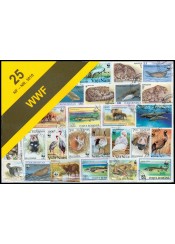 ΓΡΑΜΜΑΤΟΣΗΜΑ WWF 25 DIFFERENT STAMPS