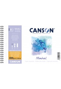 ΜΠΛΟΚ CANSON MONTVAL AQUA SP.13,5x21 300gr 12φ C.P  3148958071561