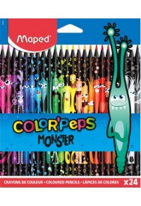 ΞΥΛΟΜΠΟΓΙΕΣ COLOR' PEPS MONSTER 24 ΧΡΩΜΑΤΑ  3154148626244