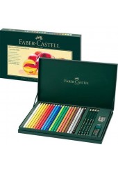 ΚΑΣΕΤΙΝΑ FABER CASTELL ME ΞΥΛΟΜΠΟΓΙΕΣ POLYCHROMOS (20+4 TEMAXIA)