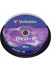 VERBATIM DVD D+R 16X4.7G 10T.