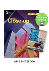 NEW CLOSE-UP A2 WORKBOOK PACK FOR GREECE + NOTEBOOK 978-202-323-003-8 9782023230038