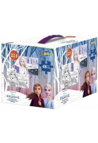 FROZEN II - PUZZLE ΧΡΩΜΑΤΙΣΜΟΥ ΚΥΒΟΣ 2 ΟΨΕΩΝ 48TEM 50Χ35ΕΚ  5205698494970