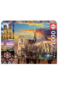 ΠΑΖΛ 1000 ΤΕΜ - NOTRE DAME COLLAGE 18456  8412668184565