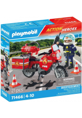 ΠΥΡΟΣΒΕΣΤΗΣ ΜΕ ΜΟΤΟΣΙΚΛΕΤΑ PLAYMOBIL ACTION HEROES 71466