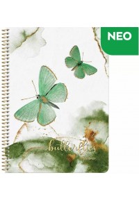 ΤΕΤΡΑΔΙΟ ΣΠΙΡΑΛ BUTTERFLIES WIRELOCK 17X25 2 ΘΕΜΑΤΑ 60 ΦΥΛΛΑ - 4 ΣΧΕΔΙΑ  5204533954129