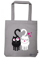 ED THE CAT IN LOVE - ΤΣΑΝΤΑ SHOPPER 39x42 ΒΑΜΒΑΚΕΡΗ