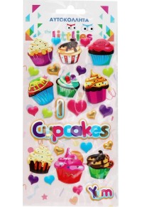 ΑΥΤΟΚΟΛΛΗΤΑ 10X22 CUPCAKES THE LITTLIES  5205698648182