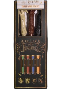 ΣΤΥΛΟ - ΡΑΒΔΙ ΣΕΤ 3 ΤΕΜΑΧΙΑ - HARRY POTTER TRIPLE WAND  PEN SET  5056563712725